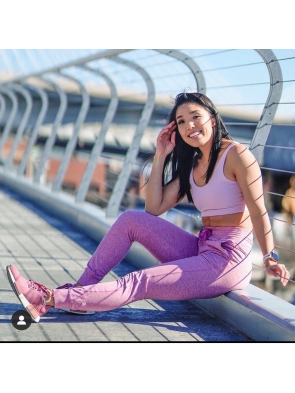 Balance Athletic Select High Rise Joggers in Pink